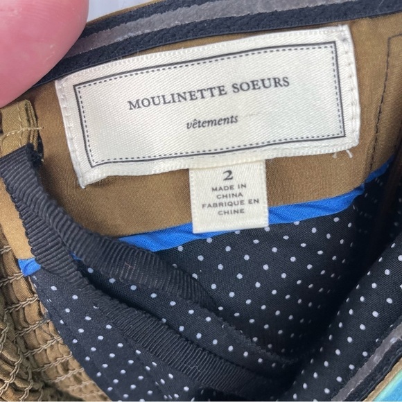 Anthropologie Moulinette Soeurs Watercolor Splashed Palette Strapless Dress 2 - Picture 7 of 8